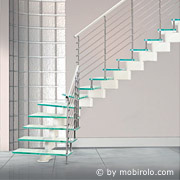 Redline Treppe nika glass